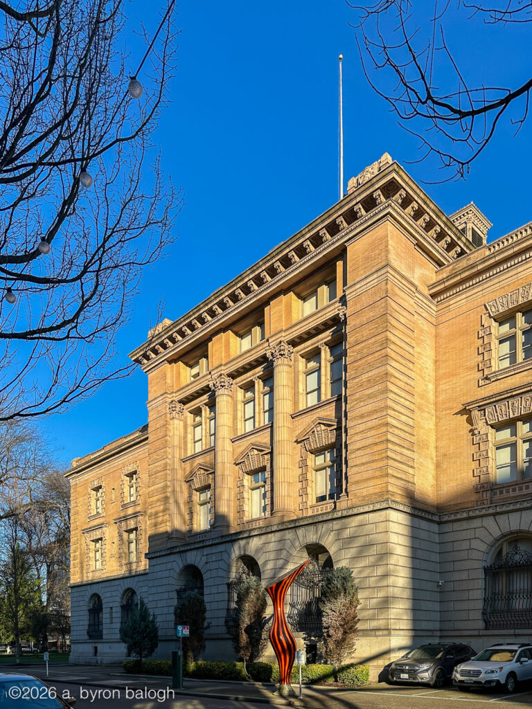 Grimm Police Station - Photographed in the early morning sun, the Historic US Customs House in Portland, Oregon. Built 1898-1901. No longer used as a federal building, also known as the 'Portland Police Station' in the TV series 'Grimm.'